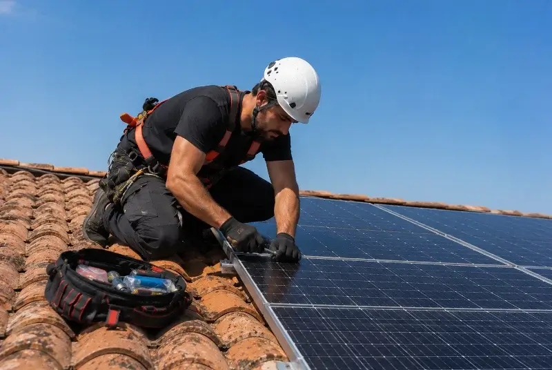 Maintenance et monitoring de panneaux solaires à Villemoirieu